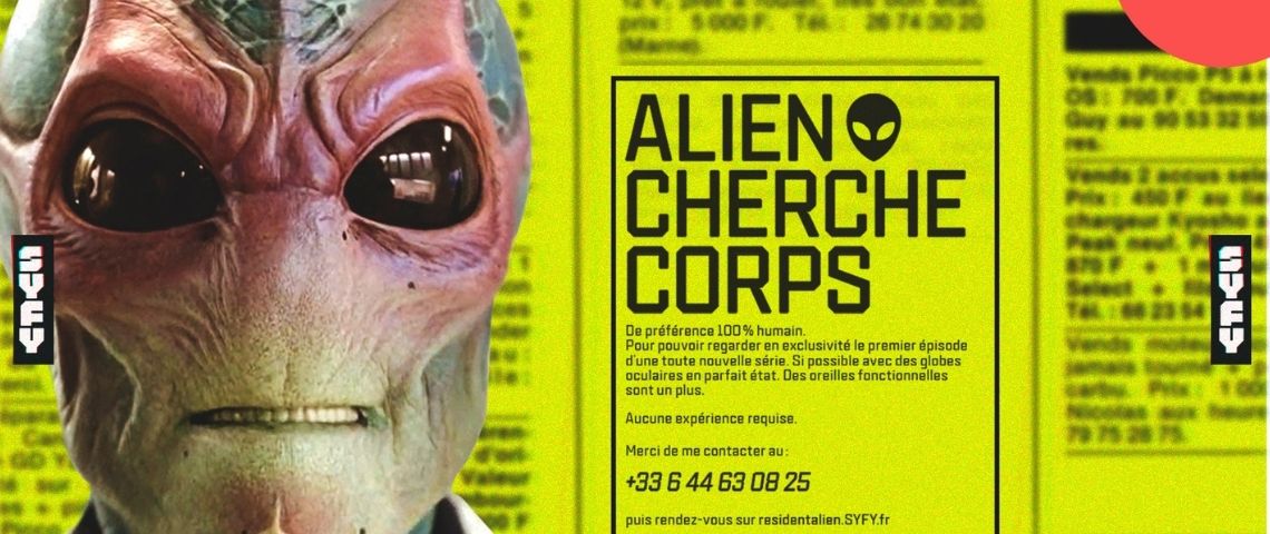 Pour le lancement en Europe de la nouvelle série, BETC lance Alien Recherche Corps et inonde la France, l’Espagne et le Portugal de petites annonces Pour le lancement en Europe de la nouvelle série, BETC lance Alien Recherche Corps et inonde la France, l’Espagne et le Portugal de petites annonces