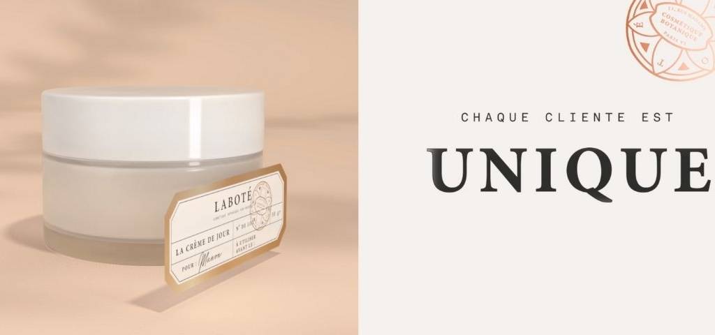 Pot de crème avec une étiquette  - Laboté - 