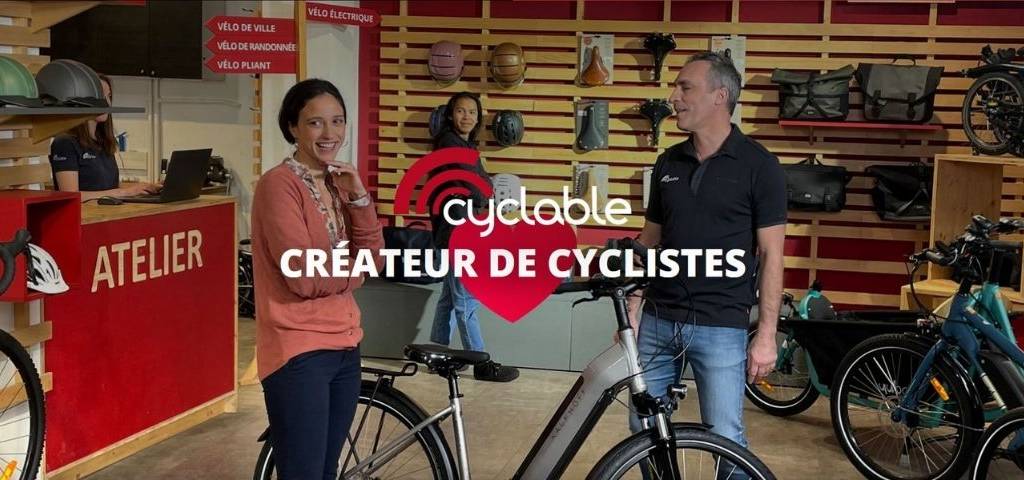 Equipe Cyclable dans leur boutique
