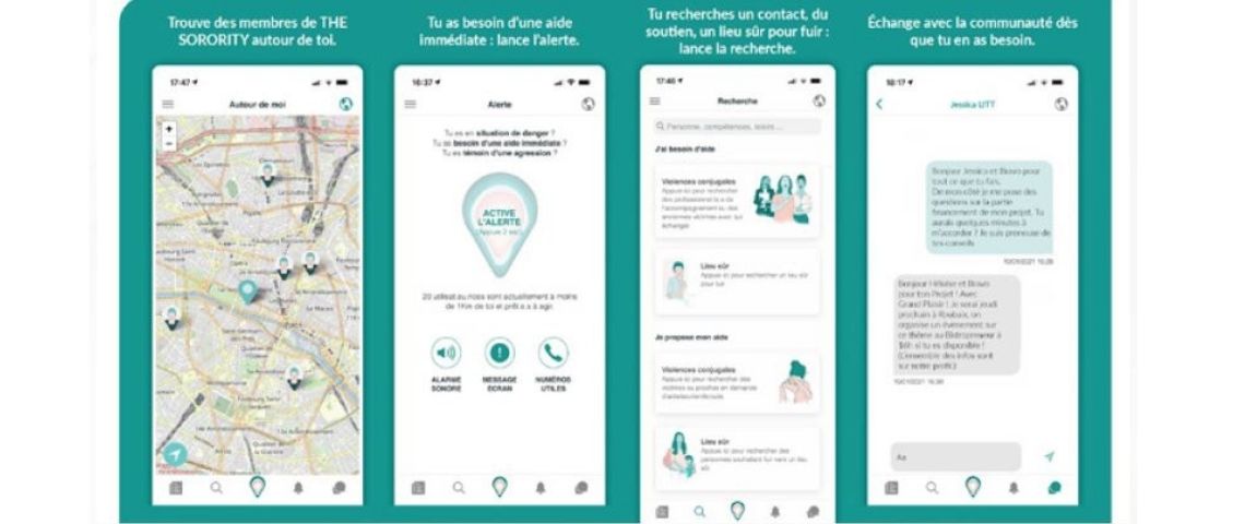 DS CAFE, co-créée par une femme, se mobilise pour les femmes, en devenant le 1er partenaire officiel de l’association The Sorority, la première communauté Bienveillante de Protection, d’Entraide et de Partage entre toutes les femmes et les personnes issues des minorités de genre Capture de l'application The Sorority
