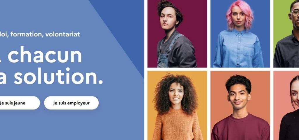 Capture de la plateforme #1Jeune1Solution avec différents profils de jeunes
