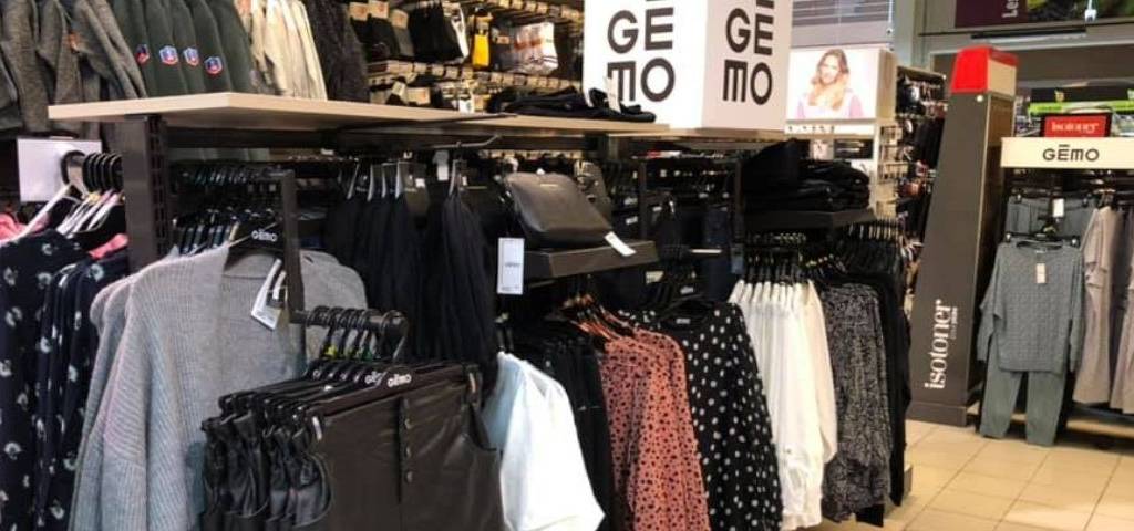 Rayon Gemo dans un supermarché Intermarché