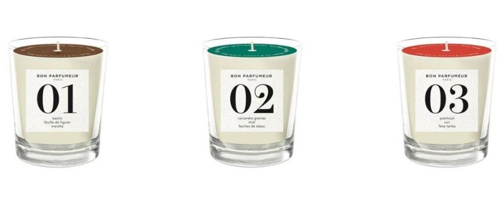 Bougies de la marque le Bon Parfumeur