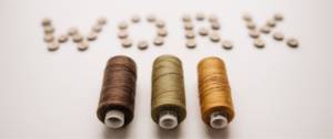 Bobines de fils de couture