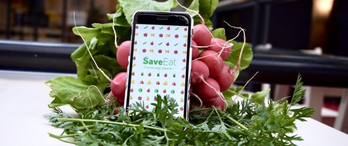 Save Eat, une application anti gaspillage alimentaire, pour gérer son frigo et ses dates de péremption Visuel de l'application Save Eat