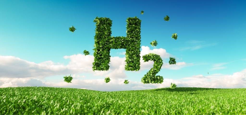 Signe H2 fait en pelouse