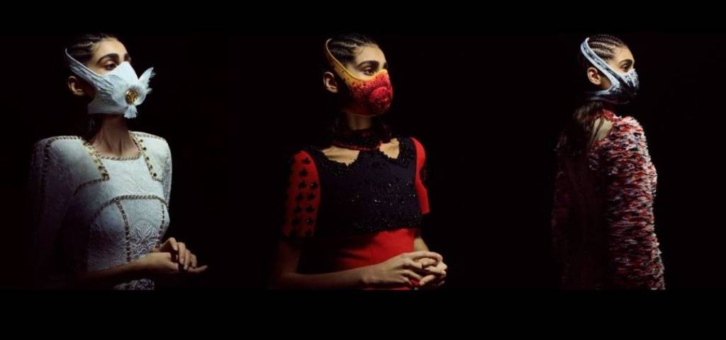 Visuel des 3 masques Haute Couture