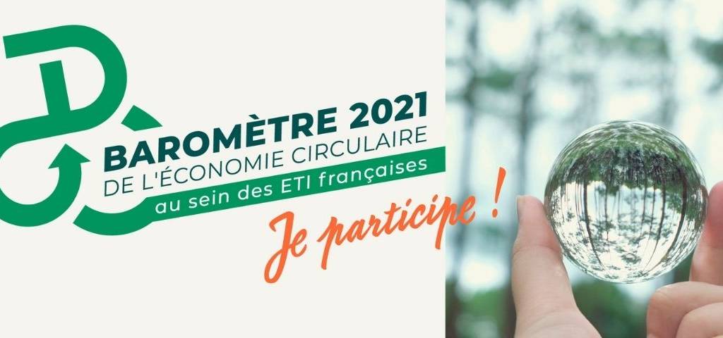 Logo du baromètre 2021 de l'économie circulaire