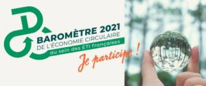 Logo du baromètre 2021 de l'économie circulaire