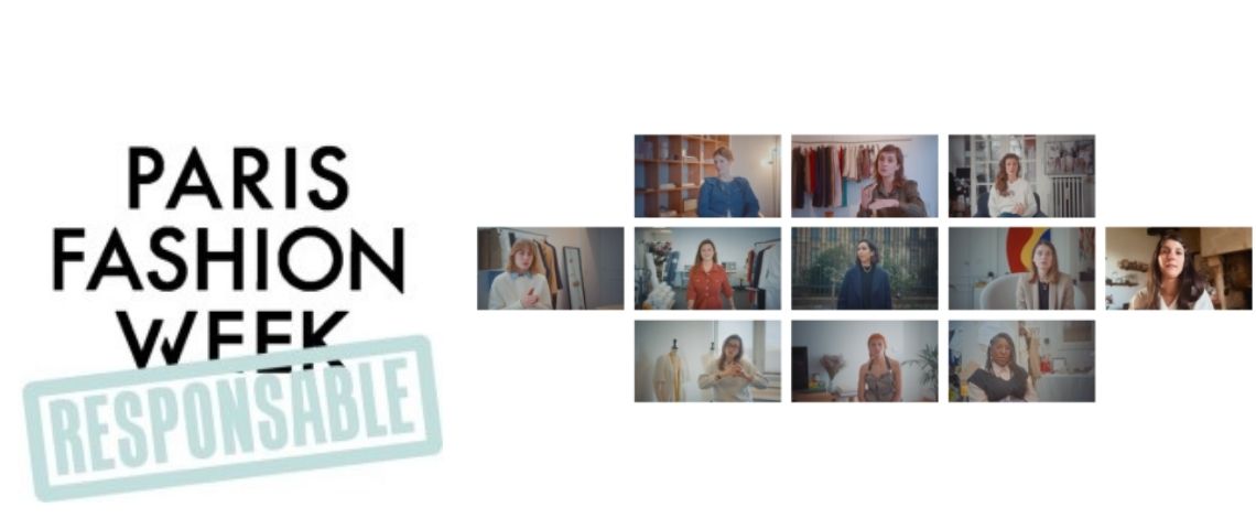 Plusieurs créatrices françaises se mobilisent avec nouveau modèle pour initier la première paris fashion week durable en ligne logo Paris Fashion Week responsable