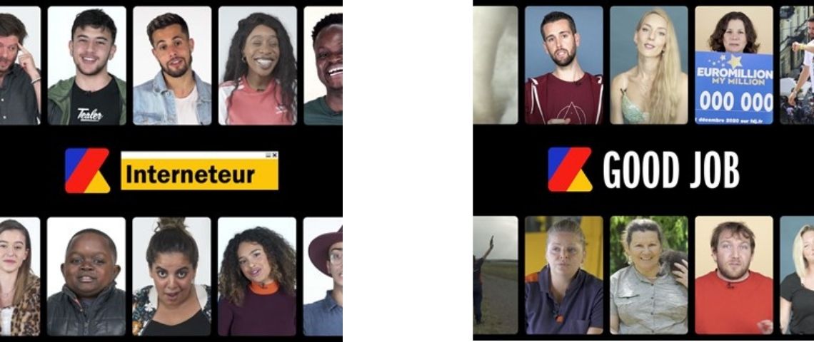 Le média digital Konbini annonce le lancement des shows « Interneteur » et « Good Job » sur Snapchat. Logo Show interneteur et Show Good Job