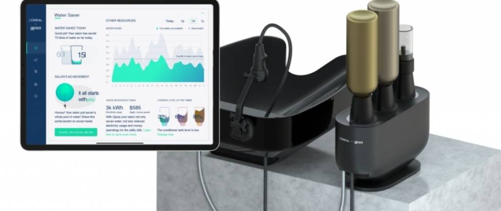 Appareil de lavage et de rinçage des cheveux, Water Saver