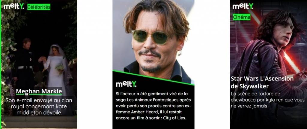 Exemples de web stories