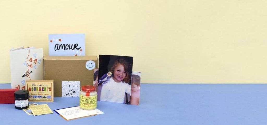 Contenu possible d'une box Na&Ja : Photo, cadeau, confiture, jeu...