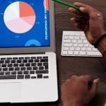 Ecran d'ordinateur portable avec un graphique de segmentation