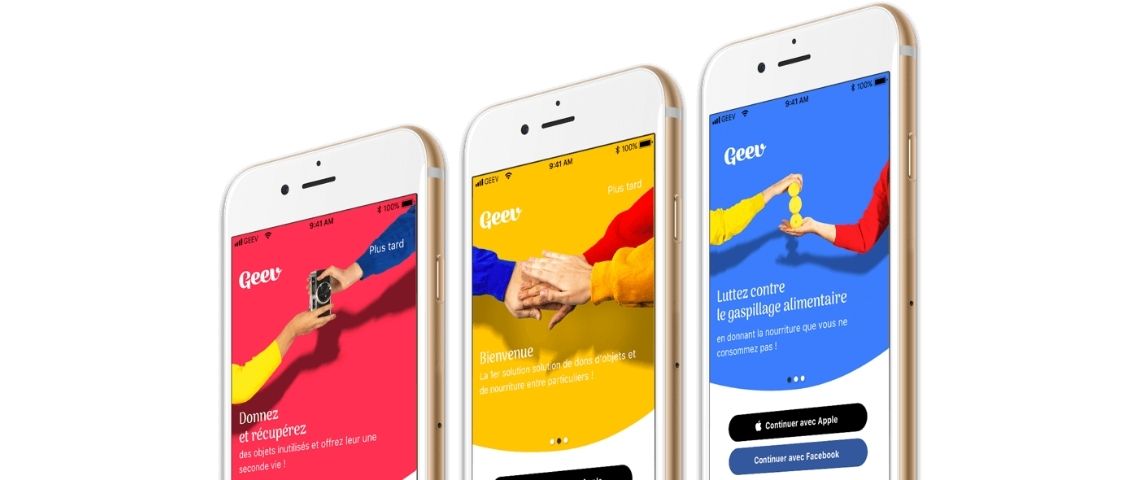 Geev continue de démocratiser le don auprès d’enseignes de distribution et annonce un partenariat avec Auchan. capture de l'application Geev