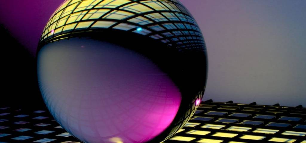 Image technologique. Rond, lumières