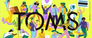 Représentation dessinée de la diversité de notre société pour le rapport d'impact de la marque Toms (shoes)