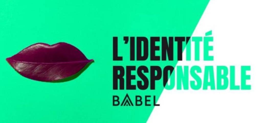 Logo Identite Responsable de Babel avec une feuille d'arbre en forme de bouche