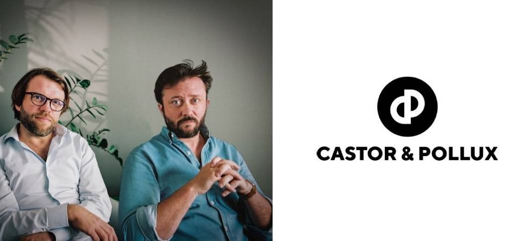 Logo castor & Pollux et photo de Julien Cocquerel et Stéphane Clousier