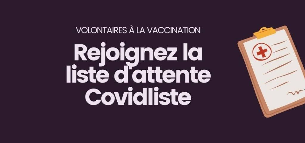 Visuel de Covidlist : Rejoignez la salle d'attente de Covidliste