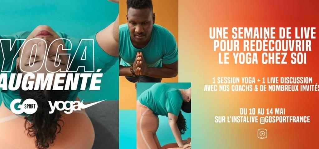Affiche promotionnelle - Un homme et une femme qui font du yoga