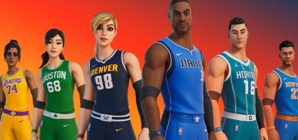 Avatars jeux vidéo qui portent des maillots de la NBA