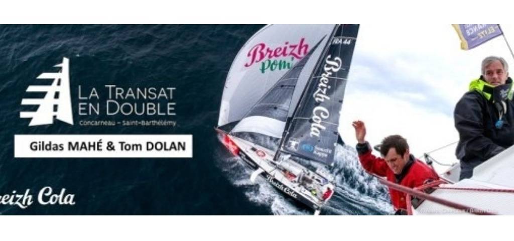 Bateau Breizh Cola avec Gildas Mahé et Tom Dolan à bord