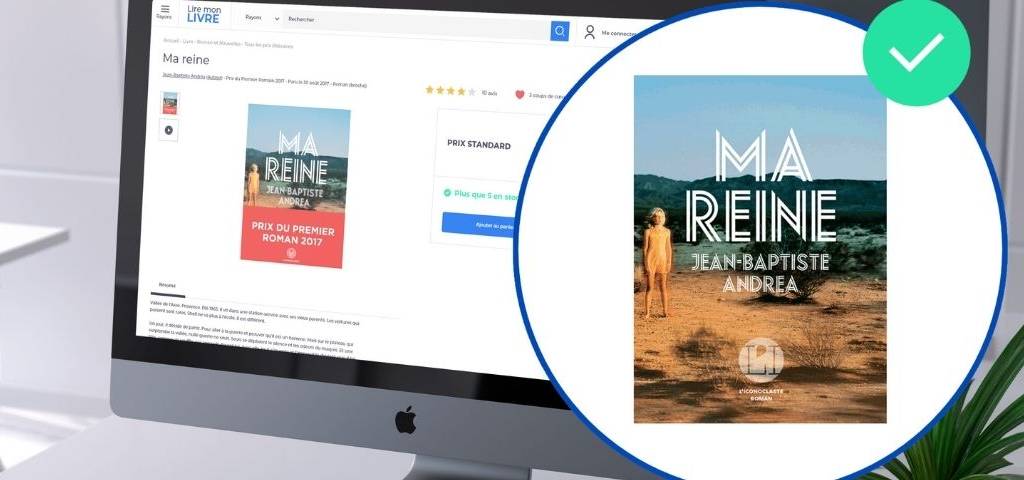Visuel d'un livre vendu en ligne