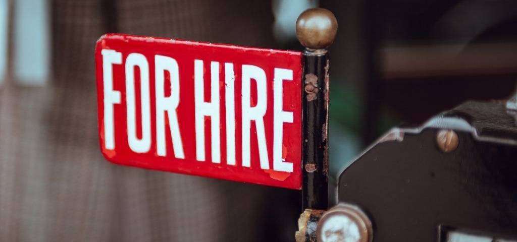 Un panneau  - For hire - 