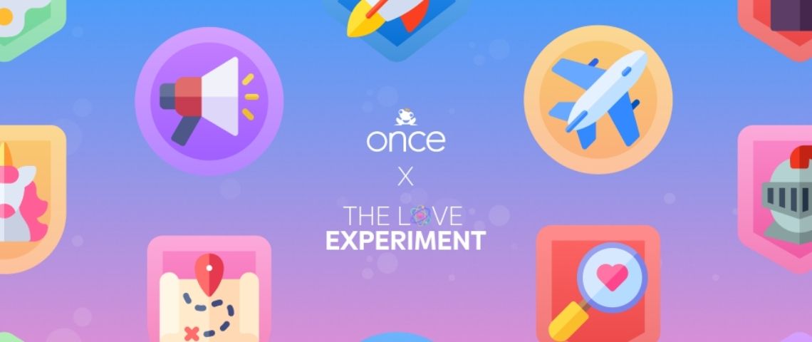 Once lance « The Love Experiment » Le premier algorithme de matching créé par une équipe 100% féminine Logo Once