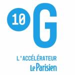 Logo bleu : 10G l'accélérateur le parisien