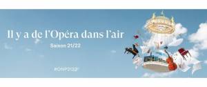 Affiche de la sainson 2021/2022 de l'Opéra National de Paris