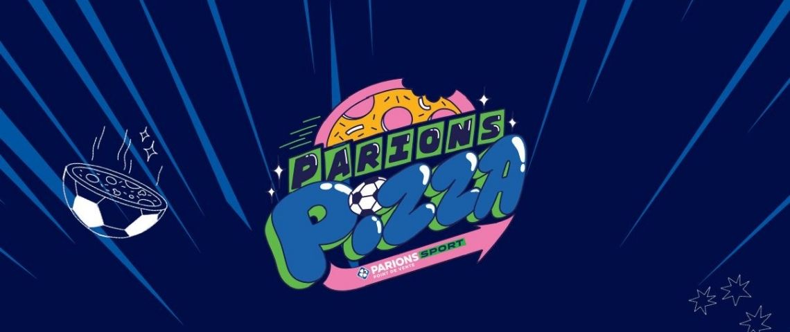 ParionsSport, la marque de paris sportifs du groupe FDJ, lance, avec l’agence ROSA PARIS, un concept inédit de pizzeria éphémère : « Parions Pizza ». logo  - Parions pizza -