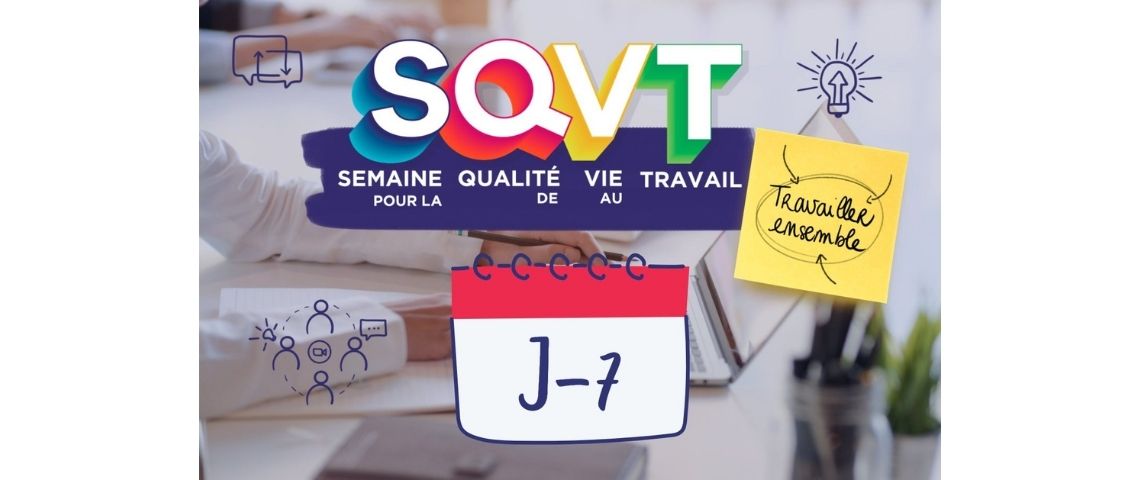 Semaine pour la qualité de vie au travail (SQVT) L’Agefiph s’engage pour le maintien en emploi des personnes en situation de handicap invisible Affiche de la semaine pour la qualité de vie au travail (SQVT)