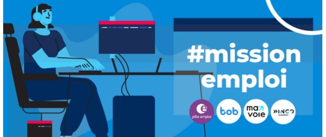 Pôle emploi investit la plateforme TikTok et de créer son compte @onestlapourvous. Visuel de la campagne @onestlapourvous