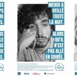 Un homme, deux femmes. campagne sensibilisation pour les aidants