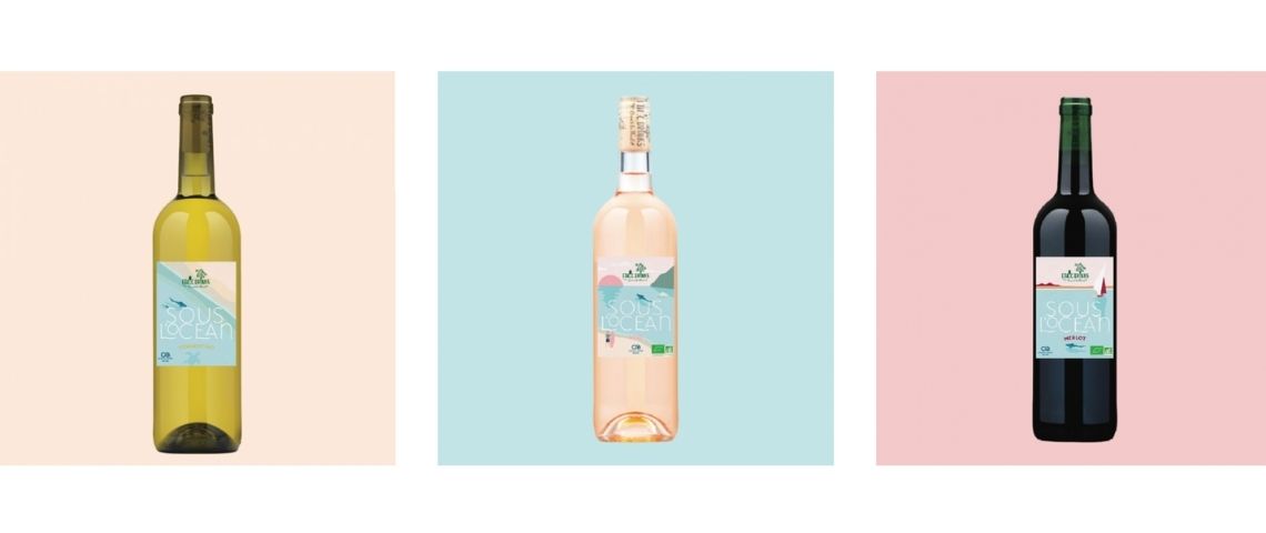 ethicdrinks-laureat-prix-eco-conception-ladelphe-developpement-international-vin-alcool Des bouteilles de vin blanc, rosé et rouge
