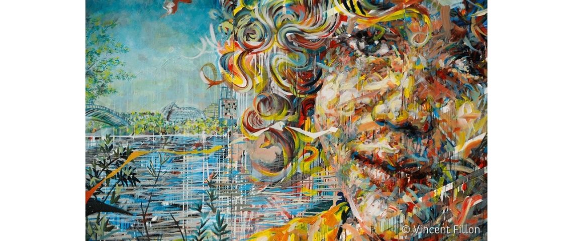 BNP Paribas Real Estate s’engage en faveur du street-art en invitant plusieurs artistes à réinterpréter l’histoire du quartier « Ile Seguin – Rives de Seine »  Oeuvre de Vincent Fillon