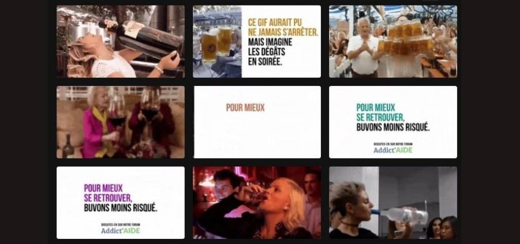 Addict’aide et we are social détournent des gifs populaires en messages préventifs contre la consommation excessive d’alcool Gifs