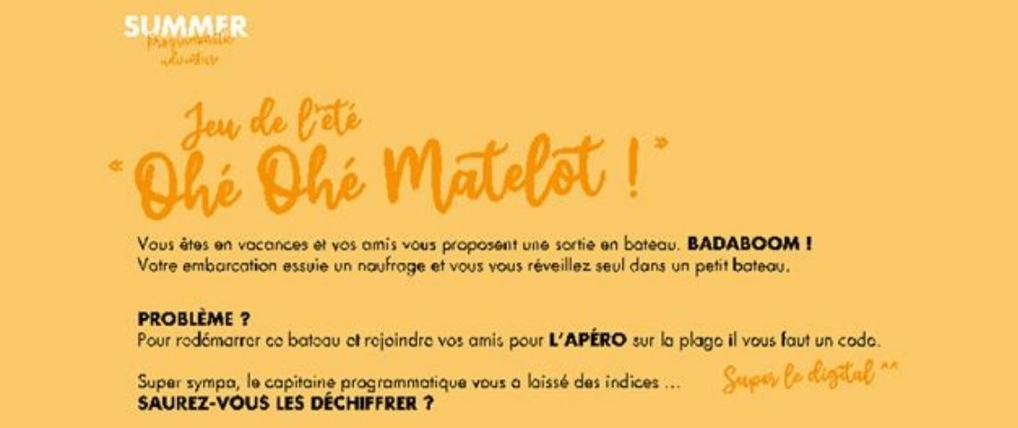 Gamned!, lance ce jour la « Summer Programmatic adventure », un contenu ludique et apprenant visant à poursuivre son travail d’évangélisation autour du programmatique durant la période estivale. Règle d'un jeu