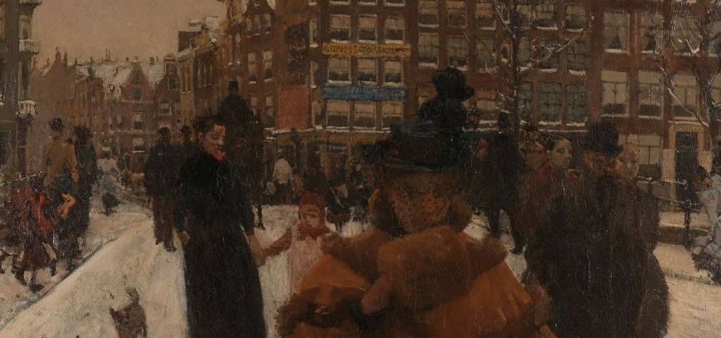 The Singel Bridge at the Paleisstraat in Amsterdam, George Hendrik Breitner, 1898