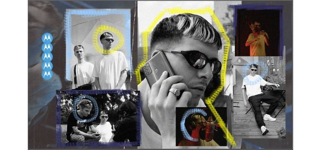 Vice et Motorola s’associent à un duo de jeunes artistes à l’univers singulier pour revisiter la mythique sonnerie « Hello Moto ». Affiche du track « Hello Moto »