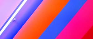 Des bandes multicolores