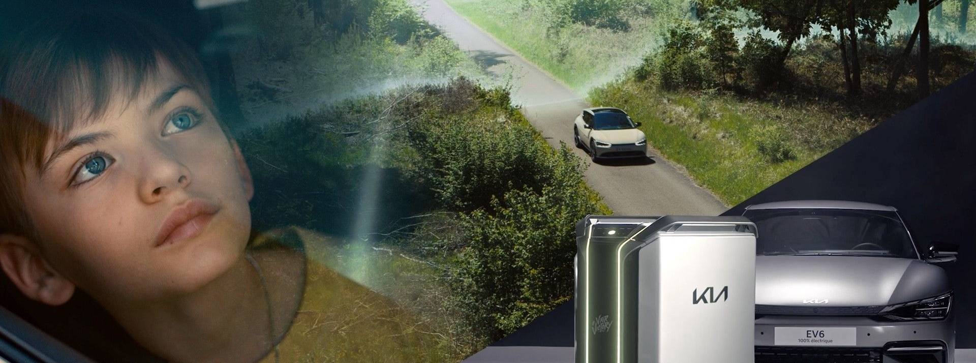 Spoa déploie une double campagne électrique & poétique pour kia et vitality Garçon dans une voiture