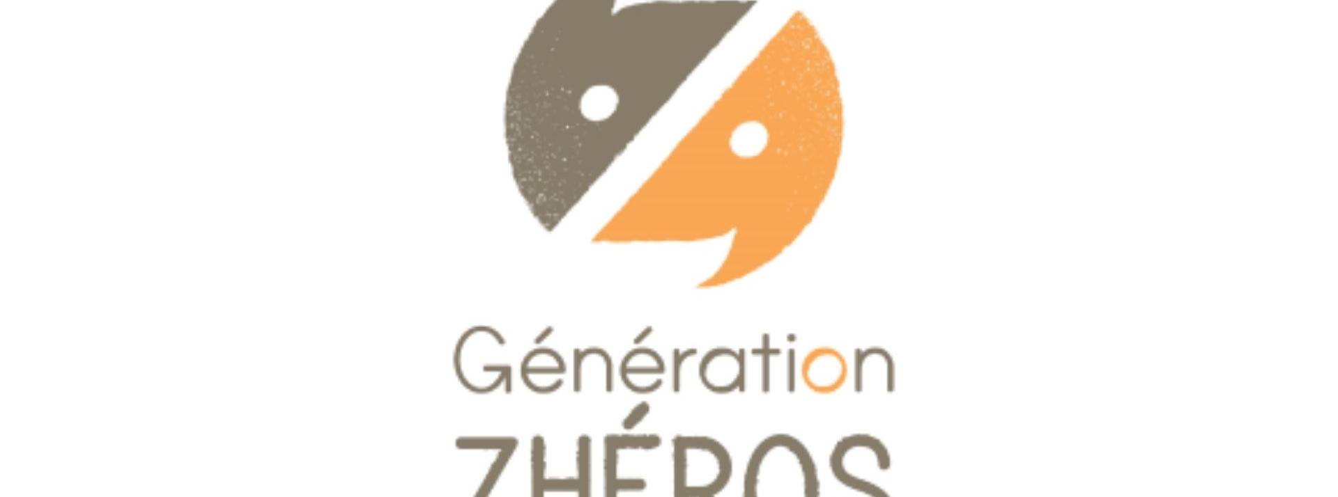 Génération Zhéros est une solution pour intégrer les enjeux environnementaux et sociétaux à notre quotidien, de manière ludique et accessible Logo Génération Zhéros
