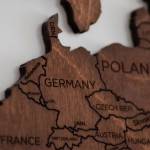 Carte europe en bois