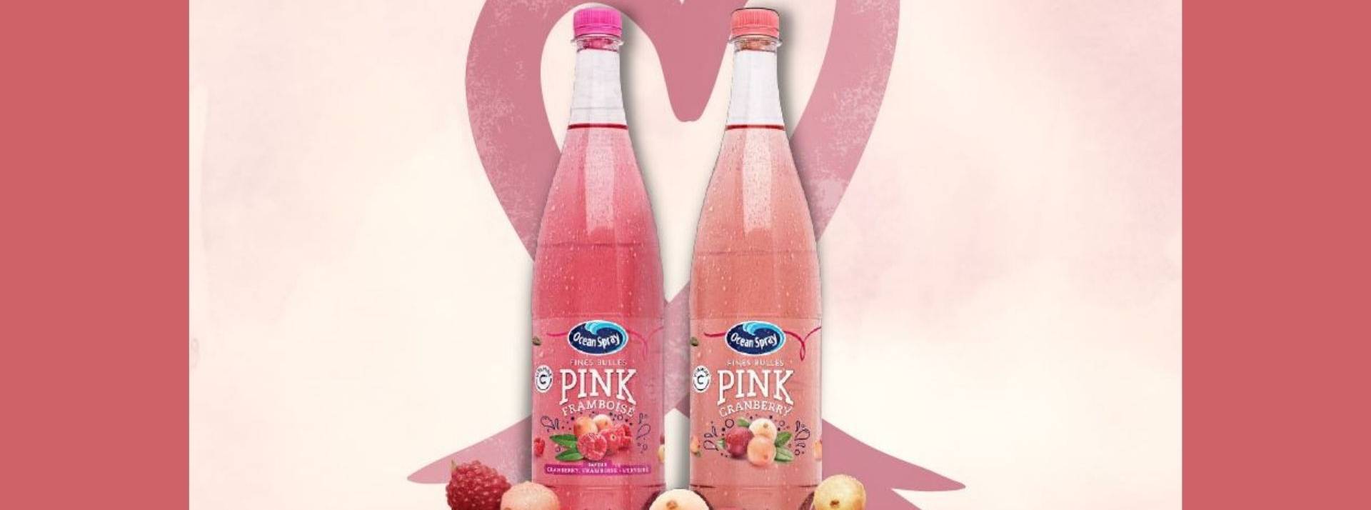 Cette année encore, Ocean Spray s'associe à Odysséa pour la 20e édition du plus grand circuit français de courses et marches dédié à la lutte contre le cancer du sein Bouteille eau pétillante