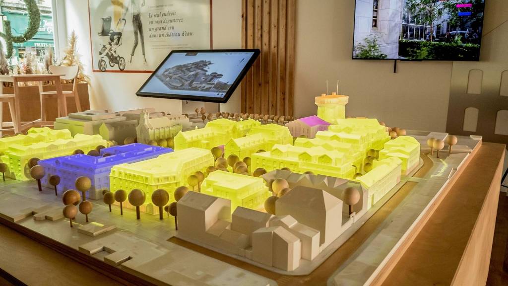 Maquette en réalité augmentée d'un quartier