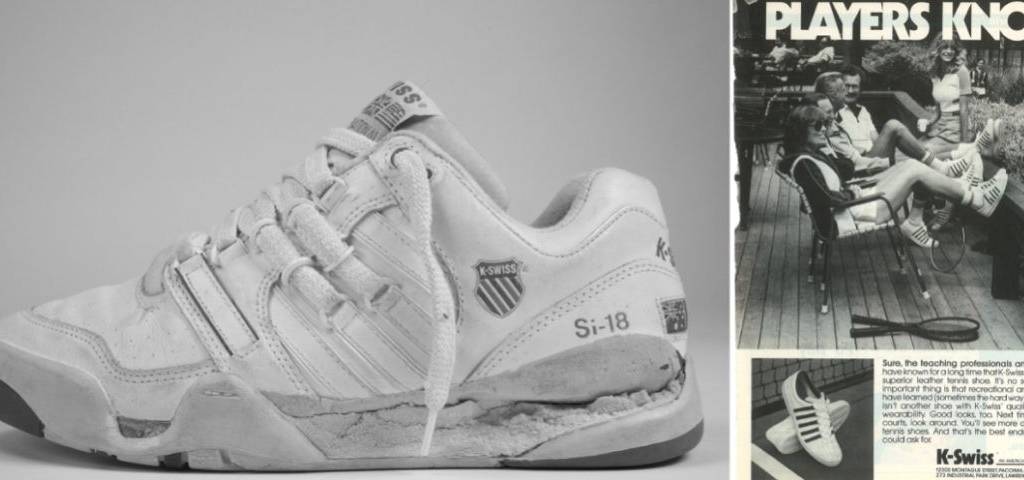 Publicité de sneakers K-Swiss originales.